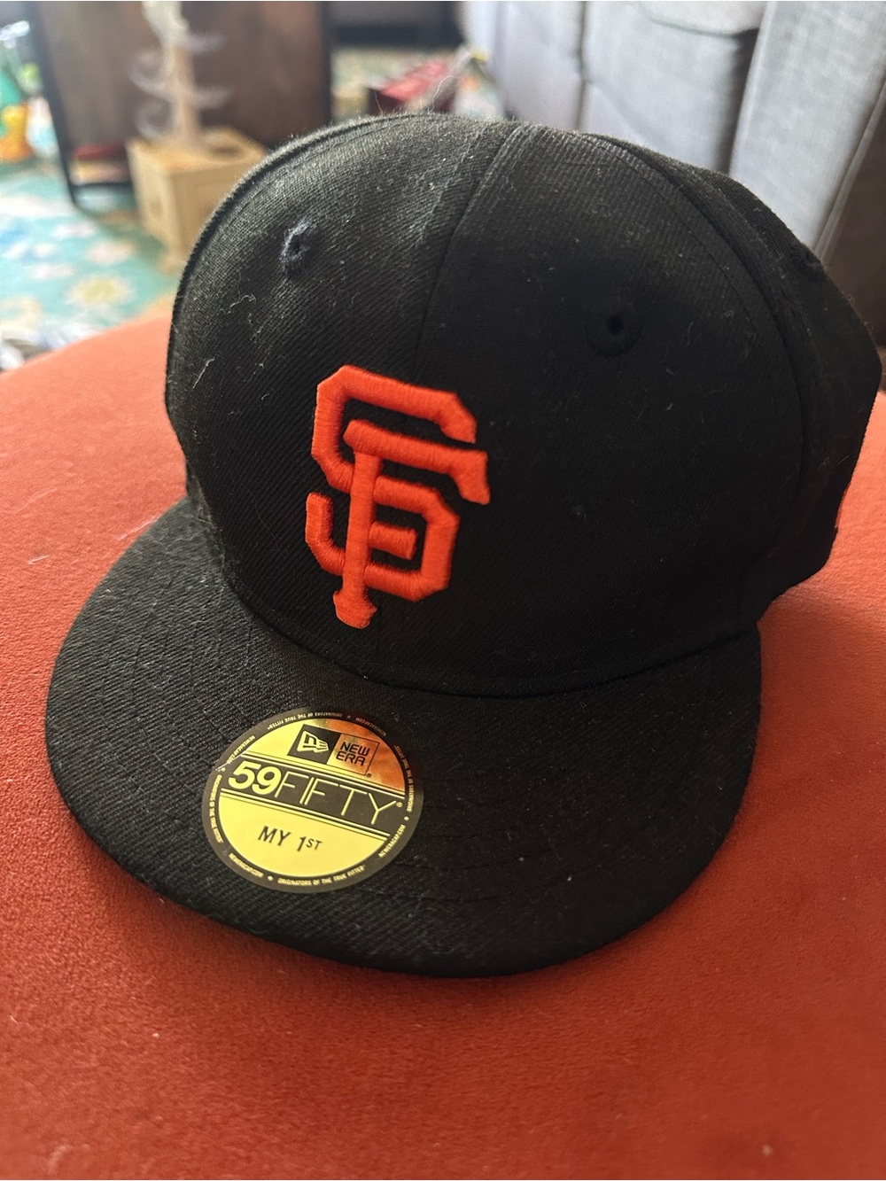 Infant San Francisco Giants New Era Black My First 59FIFTY Fitted Hat